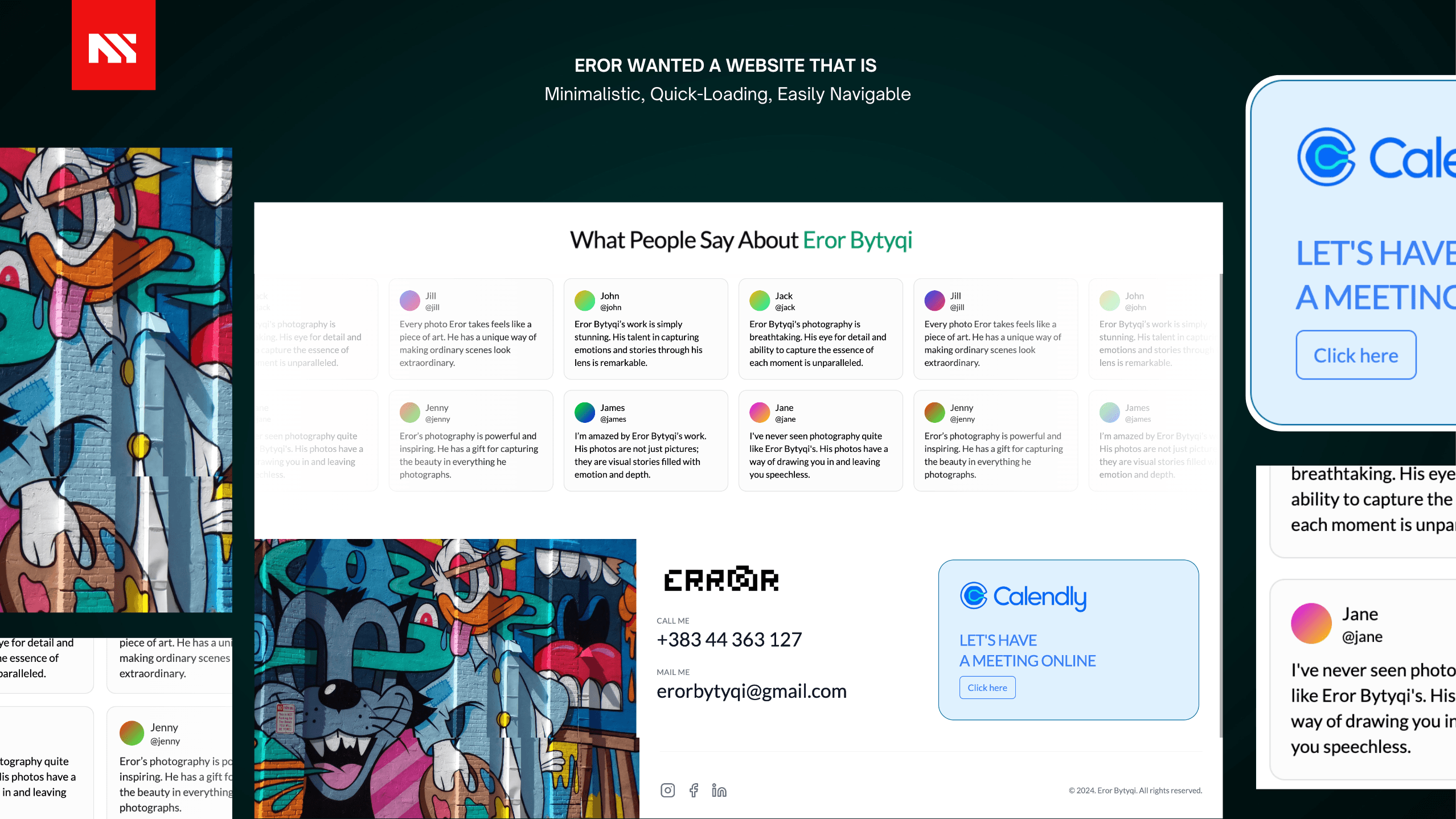 Eror Bytyqi Photography - Portfolio Website