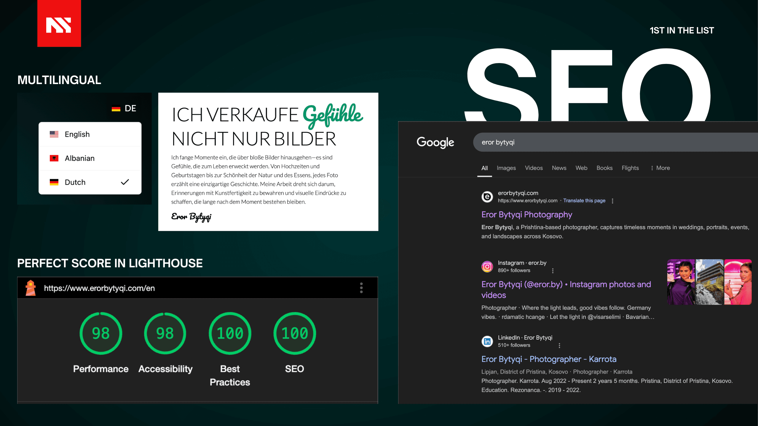 Eror Bytyqi Photography - Portfolio Website